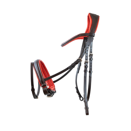 Premium bridle – Brown-red